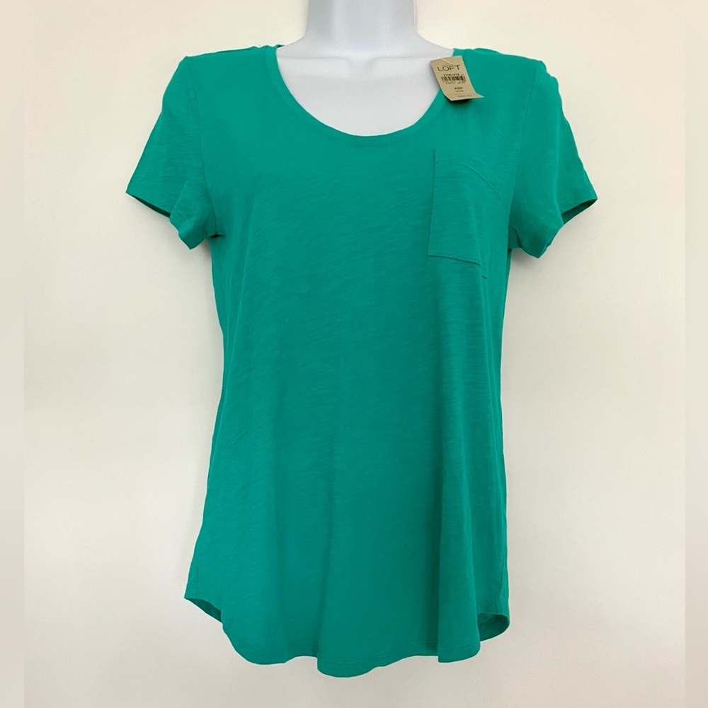 LOFT Petite Short Sleeve Pocket Tee